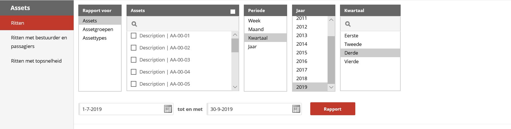 Beeld: Rapportages - Assets